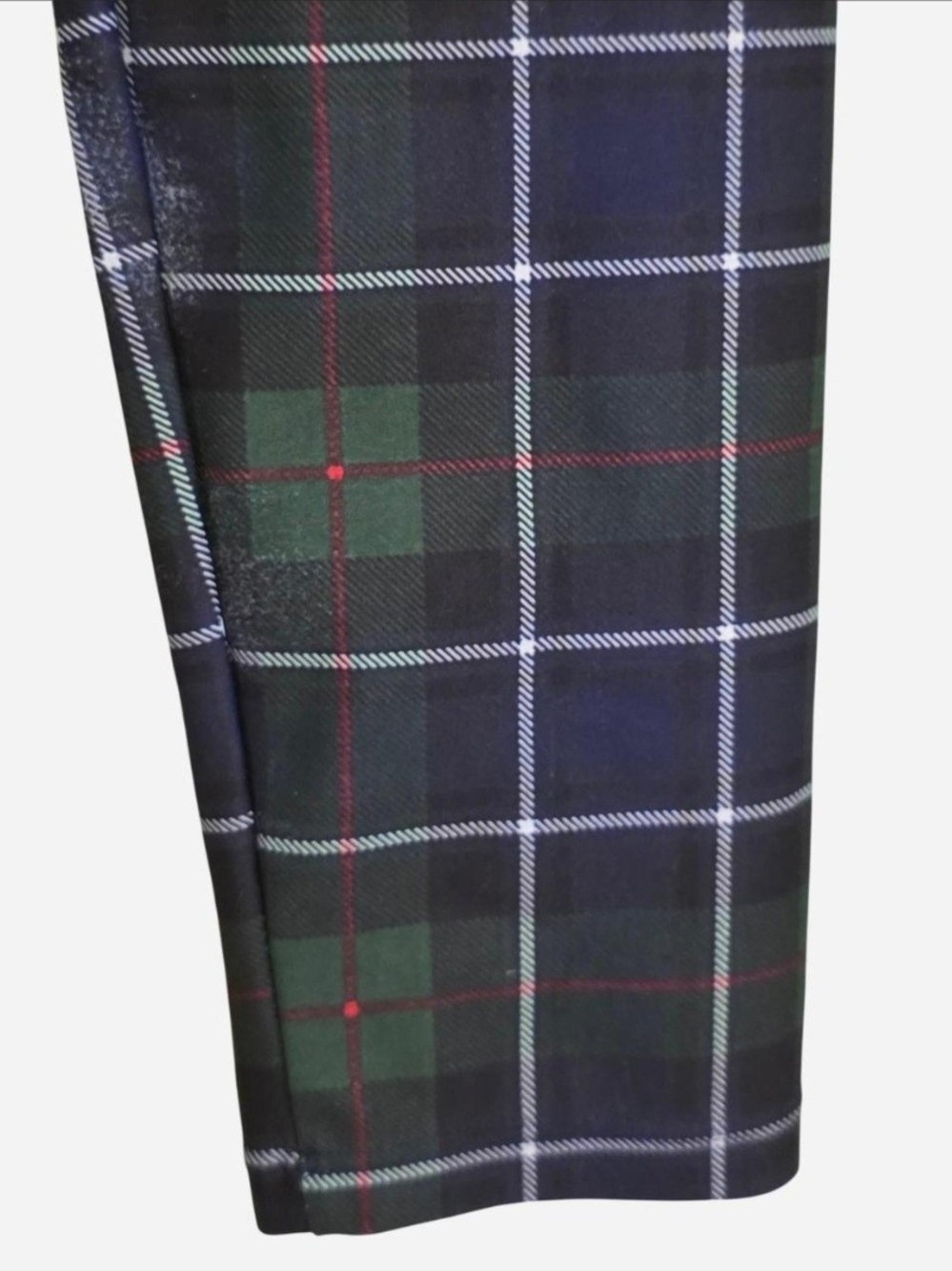 Poprageous Blue & Green Great Scott Leggings Size XL, Punk, Plaid, Tartan - Picture 7 of 8